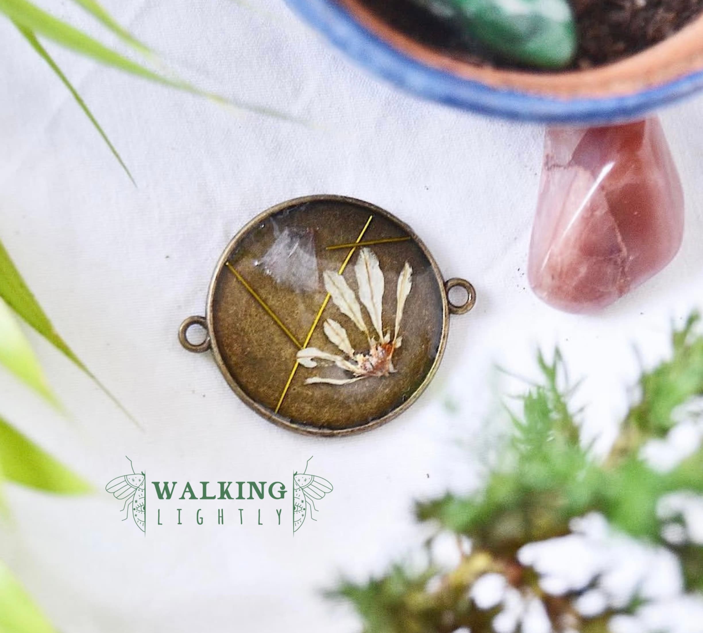 Pressed Flower & Copper Wire