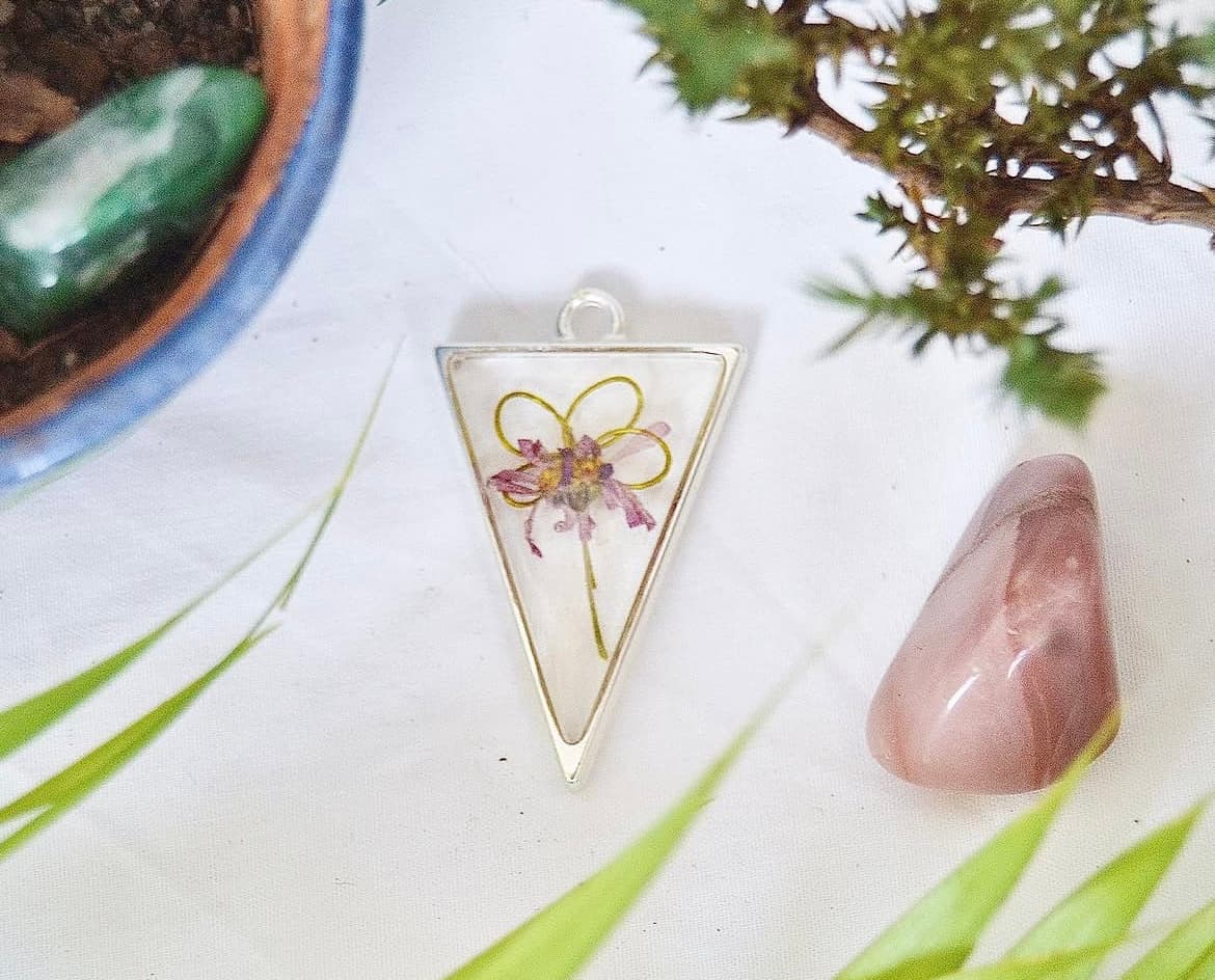 Pressed Flower & Copper Wire