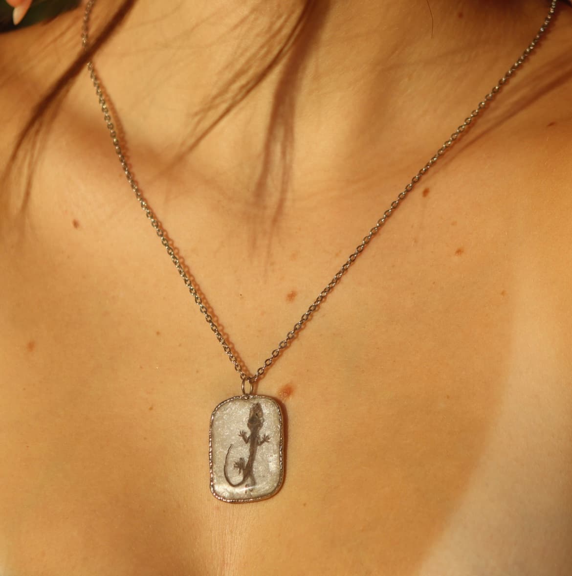 Juvenile Gecko Necklace